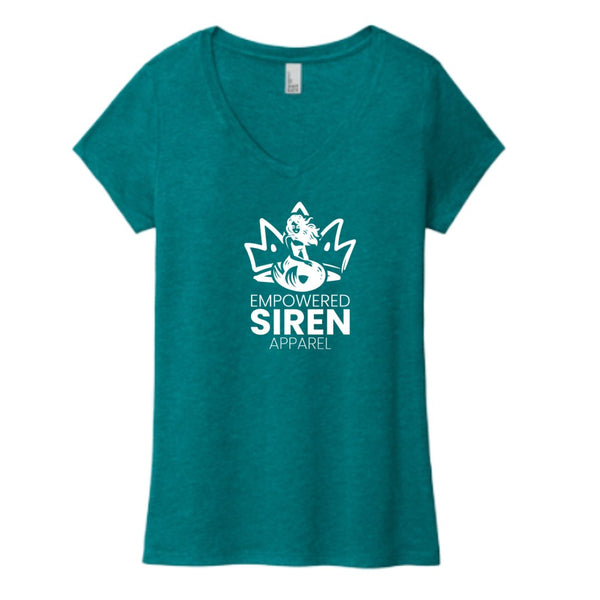 Empowered Siren - Tee ShirtEmpowered Siren ApparelEmpowered Siren ApparelESALogo - 3SmallTealV - NeckEmpowered Siren