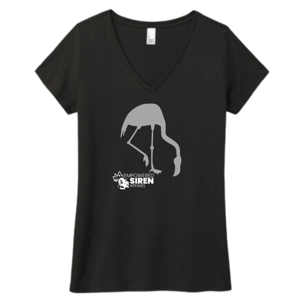 Flamingo - FlamingoApparelEmpowered Siren ApparelEmpowered Siren ApparelFVNT3SmallV - Neck TeeFlamingo