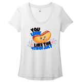 Hot Dog - Empowered Siren ApparelHot DogApparelEmpowered Siren ApparelEmpowered Siren ApparelHDT - 2SScoop Neck TeeHot Dog