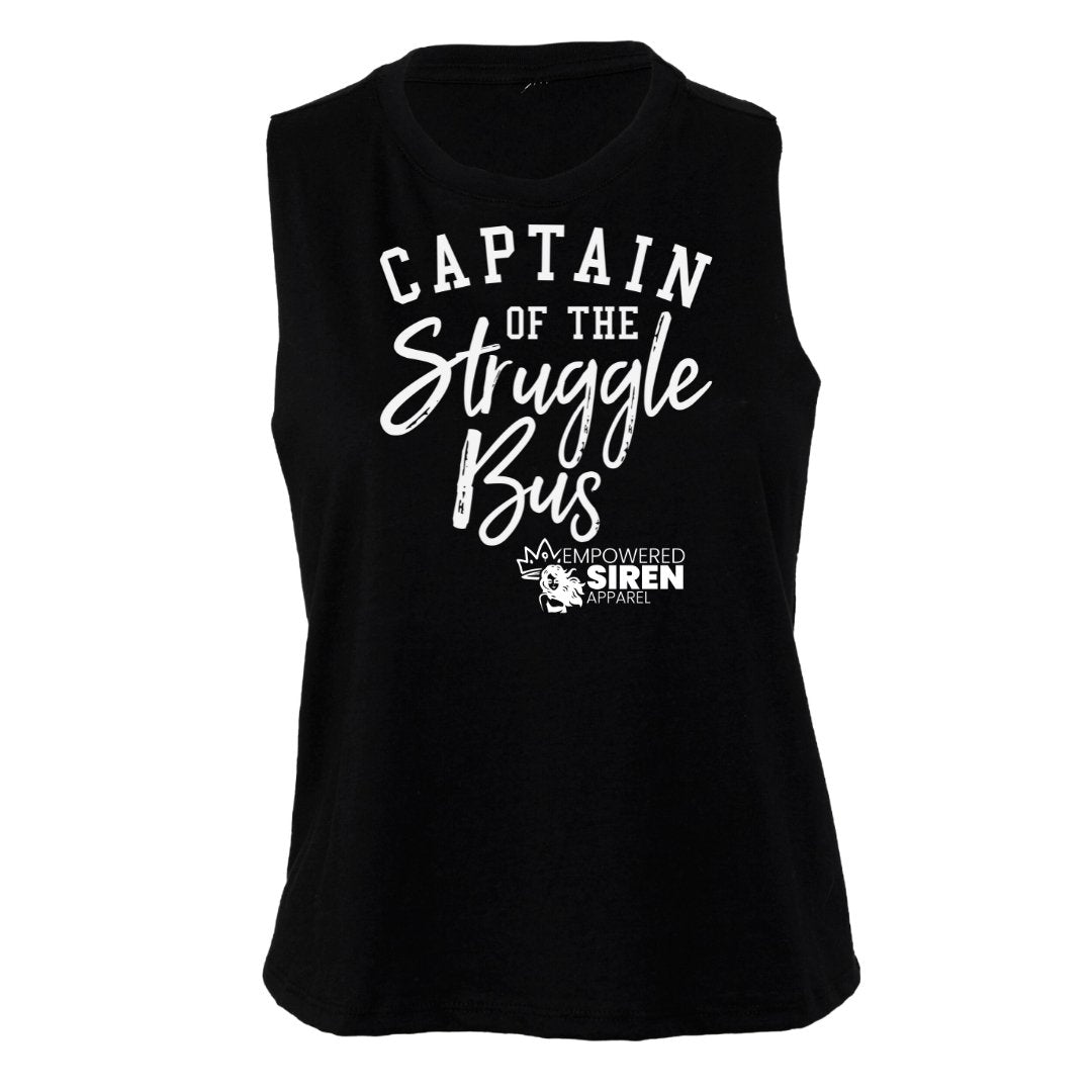 Struggle BusTanksEmpowered Siren ApparelCropped TankSmallBlackblack cropped tankblack racerback tank